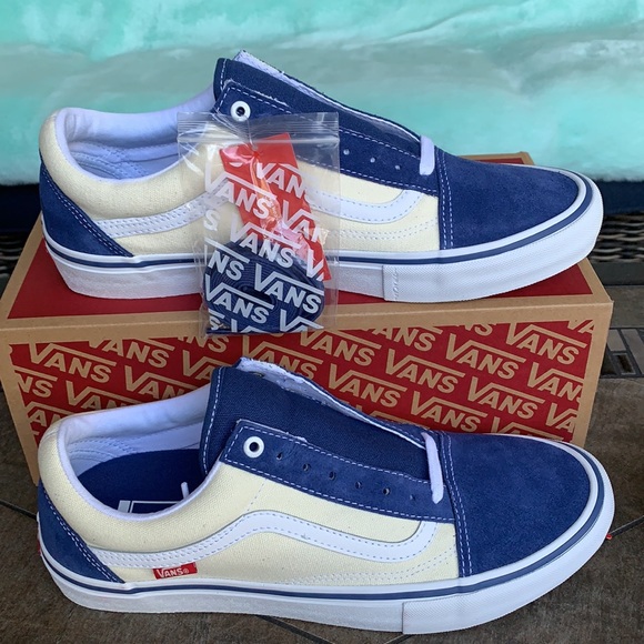 VANS OLD SKOOL PRO SLY NAVY/CLASSIC WHITE MENS - Picture 5 of 15